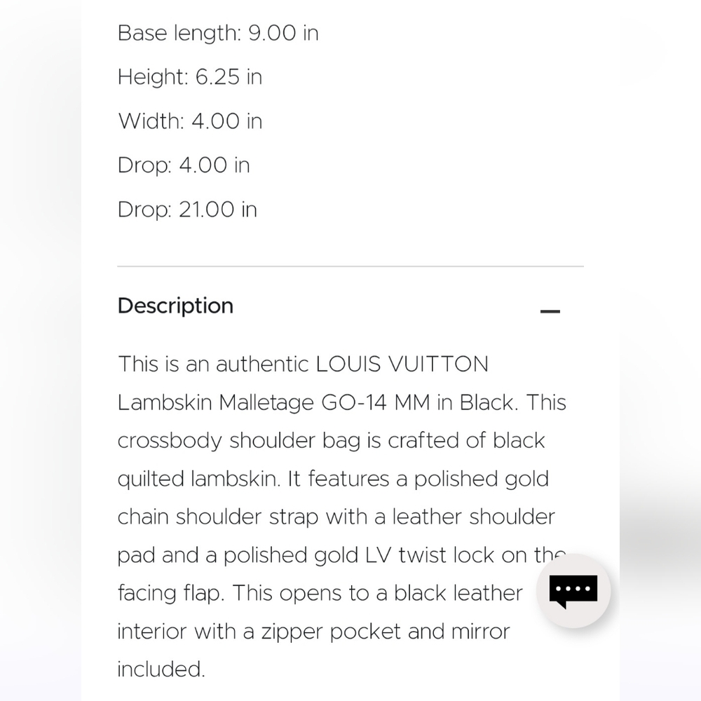 Louis Vuitton GO-14 Lambskin Malletage MM In Black. - Picture 11 of 16